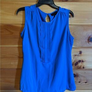 Women’s Worthington Sleeveless Pleated Front Blouse - Blue